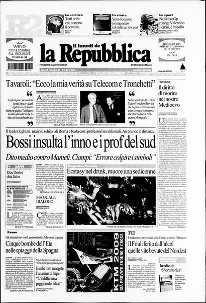 Il lunedì de La repubblica